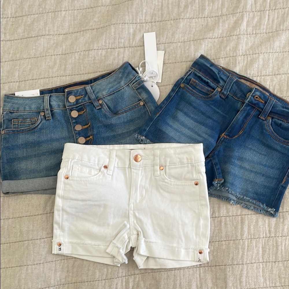 Joe's Jeans Blue and White Denim Shorts Collection
